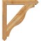 Ekena Millwork Funston Arts and Crafts Rough Sawn Bracket w/ Offset Brace, Western Red Cedar, 6"W x 34"D x 38"H BKT0604X34X38FST03RWR - alternate 3